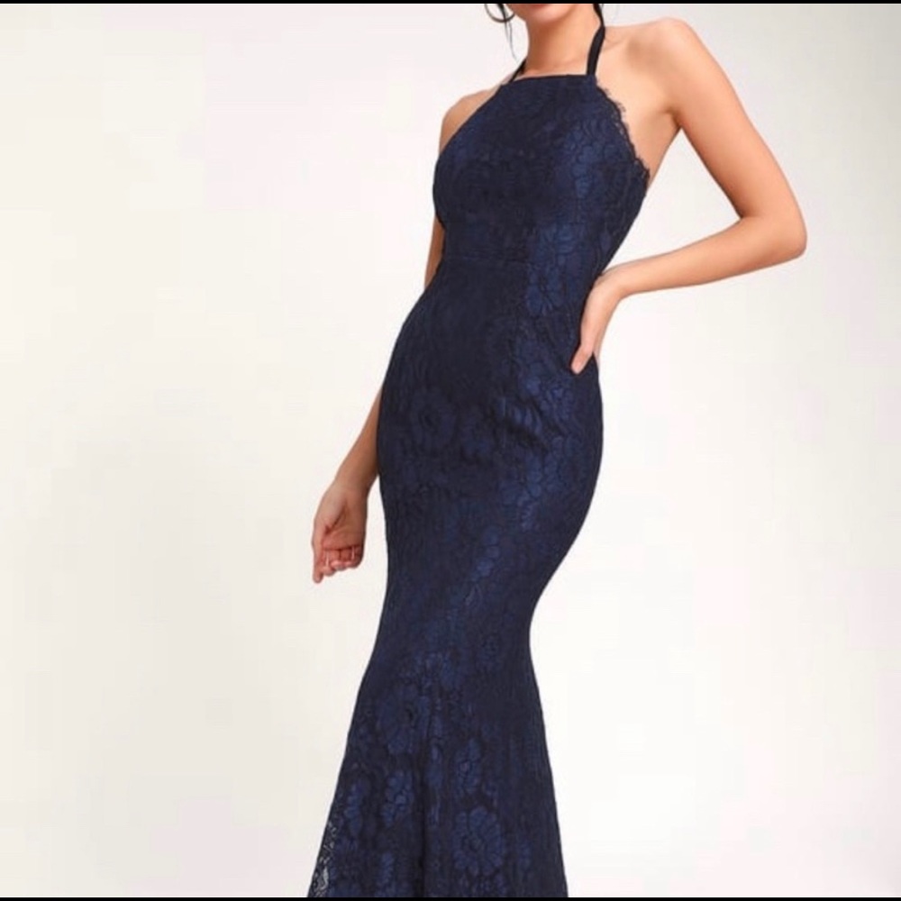 Lulu’s Every Memory Lace Halter Dress
